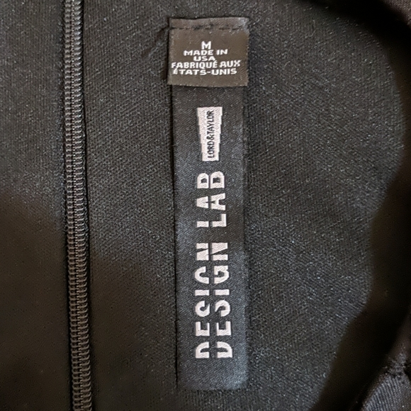 Design Lab Lord and Taylor Black Velvet dress - Picture 2 of 4